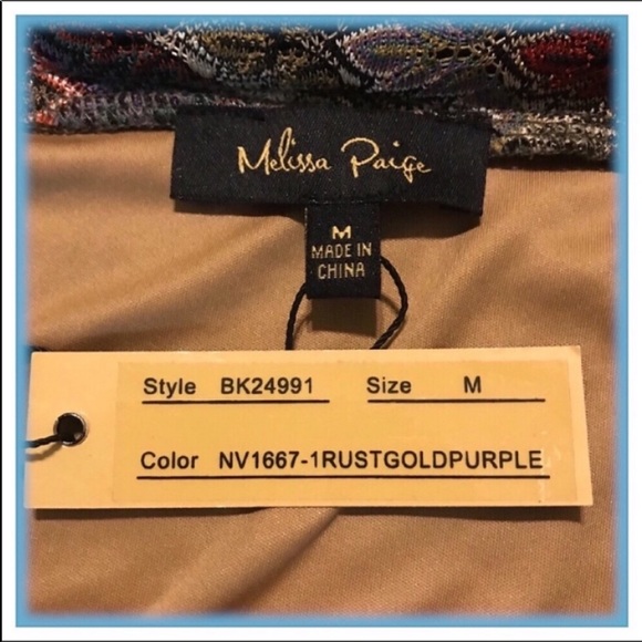 ❤️SOLD❤️MELISSA PAIGE Women's Chevron Print Pencil - Picture 4 of 7